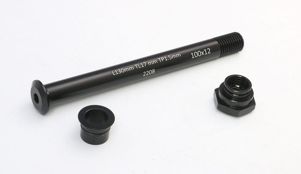 [302302] Suzue Converter 15mm to 12mm Thru Axle, Length 130mm, 3T Luteus II