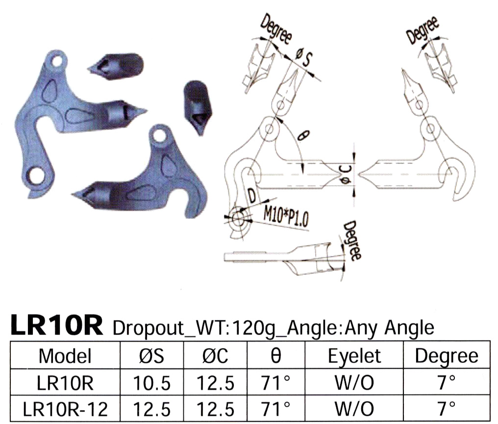 Long Shen Dropout Set LR10R | The Merry Sales Co.