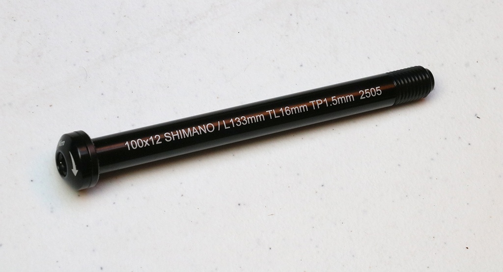 [231922] Soma Thru-Axle 12x100mm (for Fog Cutter or Smoothie HP Carbon Fork)