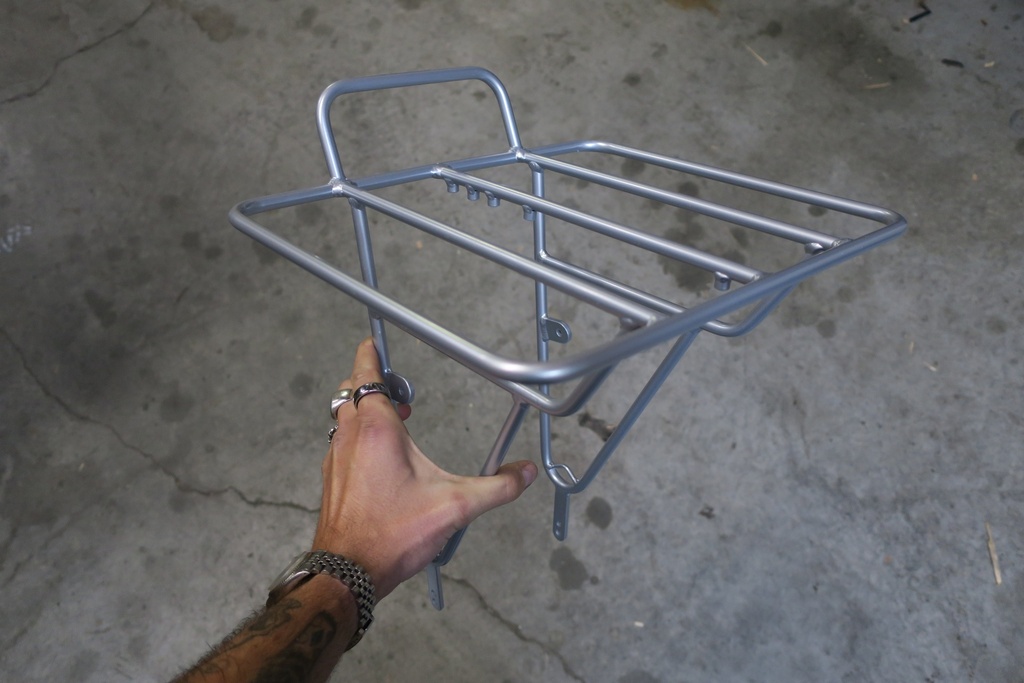 [LH129] Soma Porteur Front Rack - Silver (No Hardware)