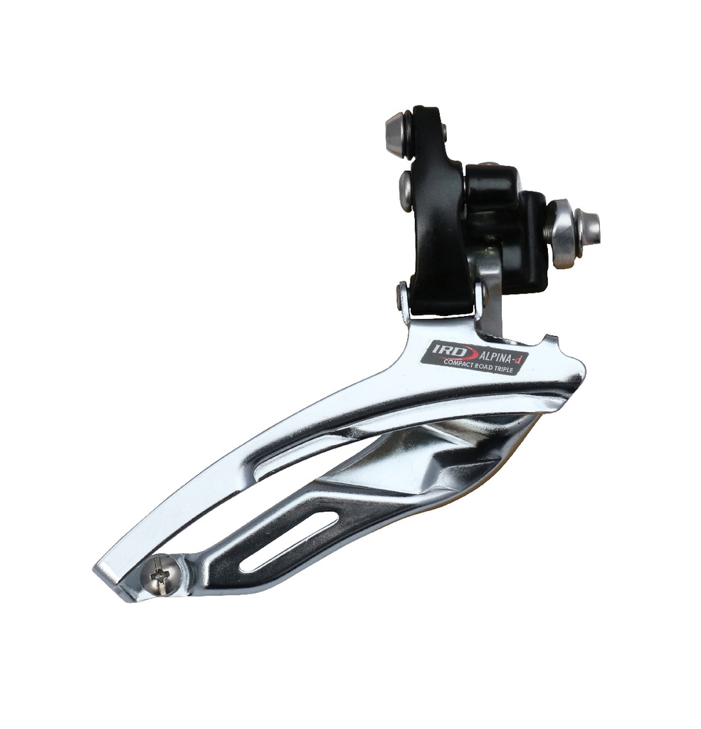 [562103] IRD Alpina Front Derailleur, Triple, braze-on (Black/Silver)