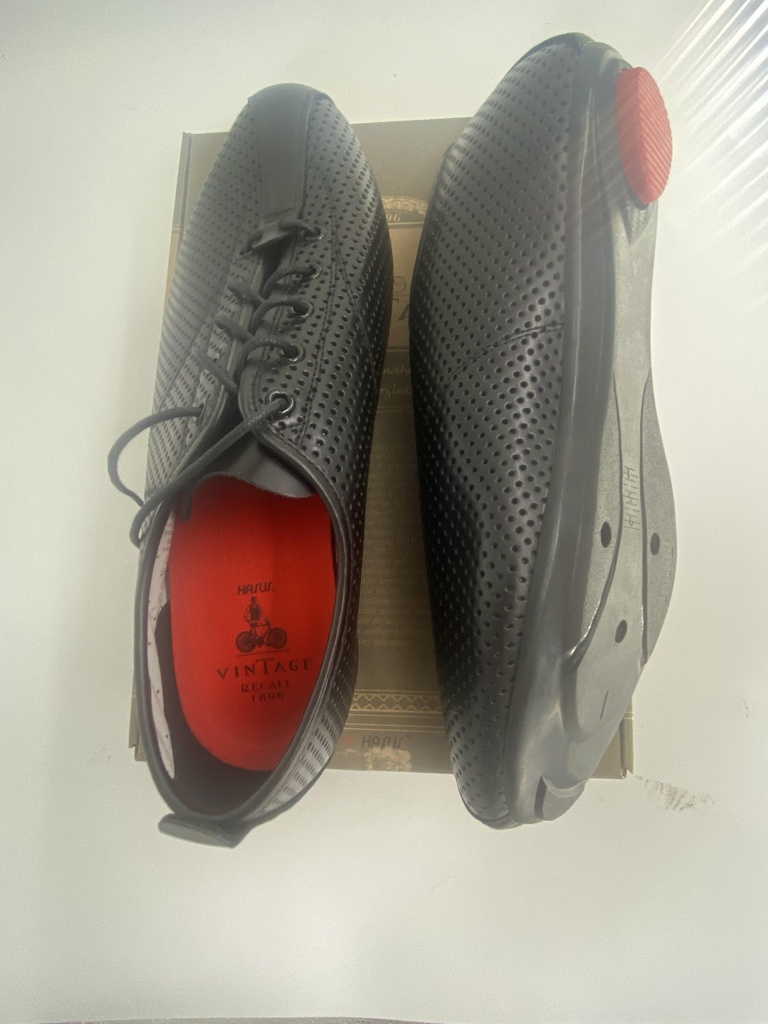 [NP071] Hasus Genuine Perforated Leather Shoes, Look Comp, Size 45