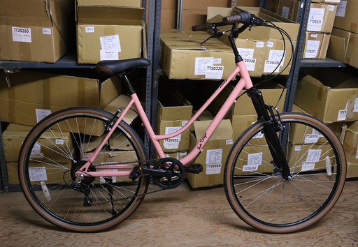 [SP-98724] Complete Café Bike 7sp Pink w/Suspension Fork