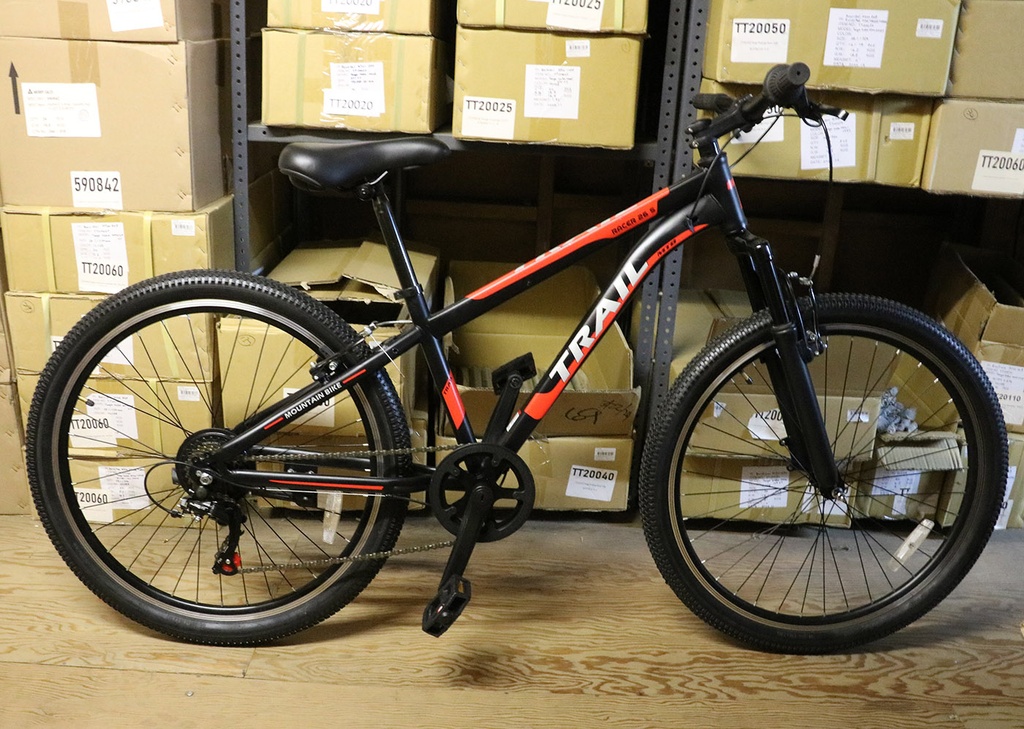 [SP-98726] Complete Bike 7sp Mountain w/Suspension Fork Blk/Red